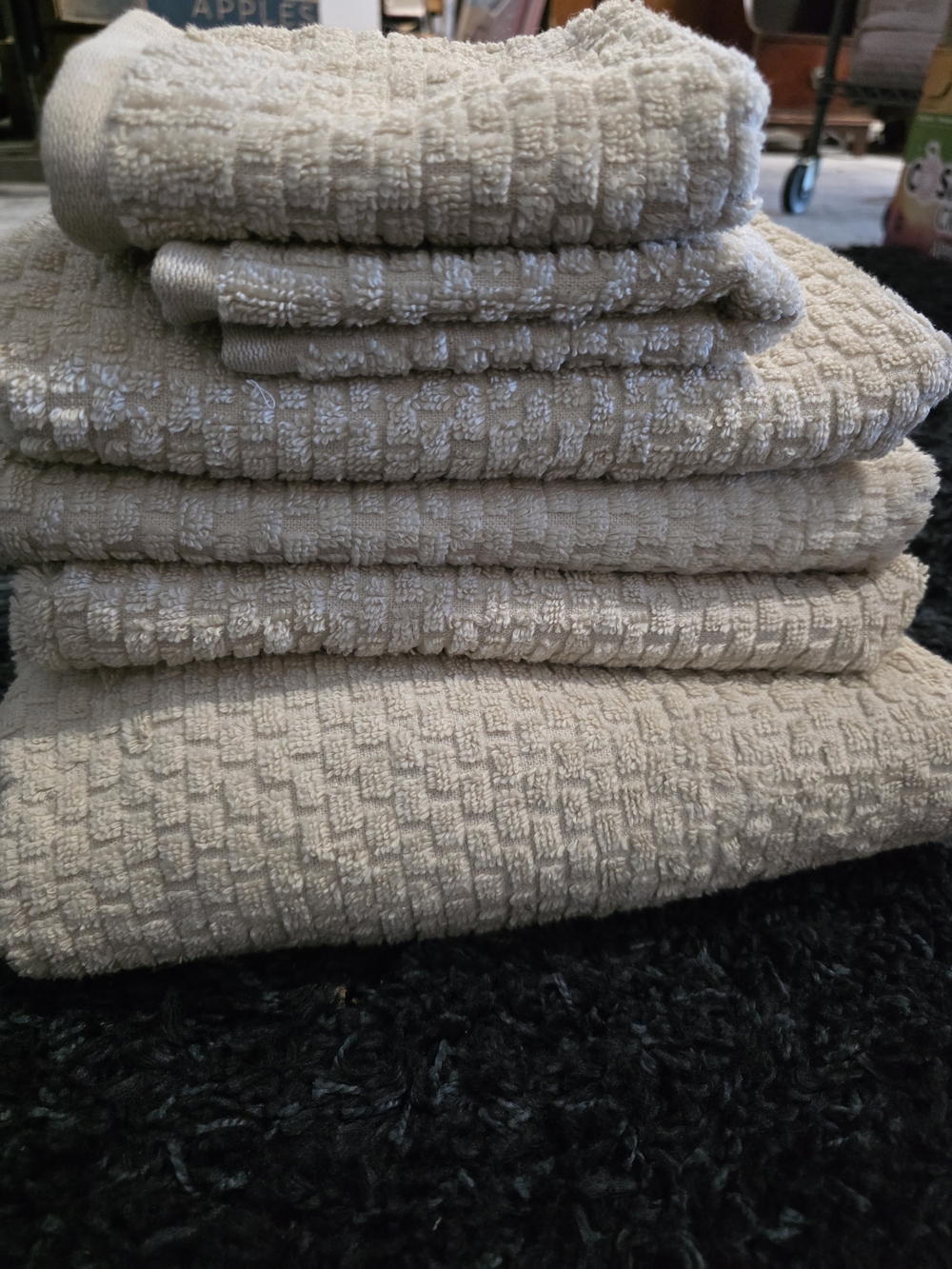 Welspun HygroCotton 6-Piece Towel Set Tan Beige